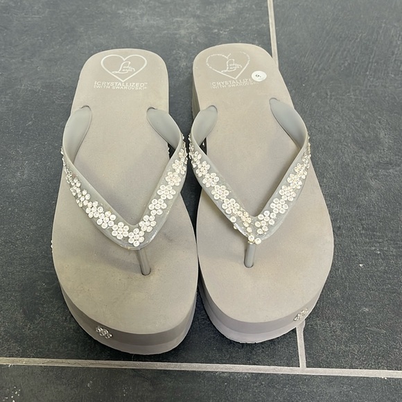 Lady Lanell's Shoes Lady Lanells Womens Platform Flipflop With